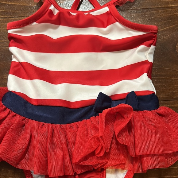 Cat and Jack - 12 and 18 month red white and blue swim suits. - Picture 2 of 4